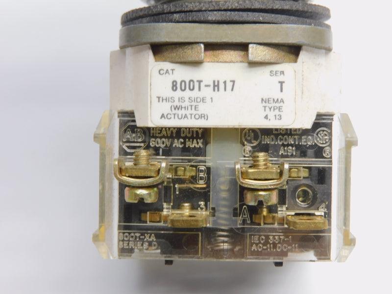 ALLEN BRADLEY 800T-H17 SER. T UNMP