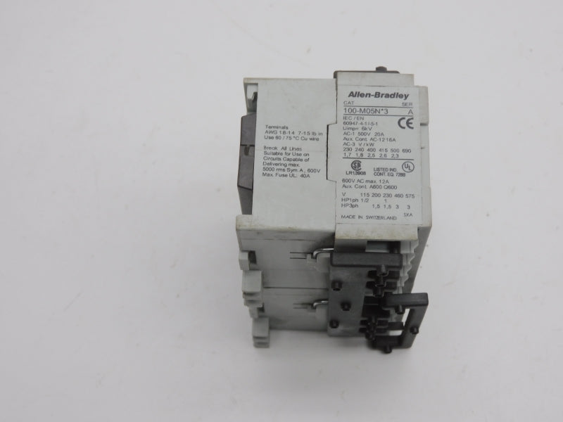 ALLEN BRADLEY 104-M05ND3 SER. A 110/120V 20A UNMP