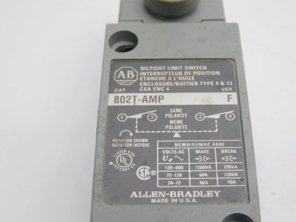 ALLEN BRADLEY 802T-AMP SER. F 120-600V 60A UNMP