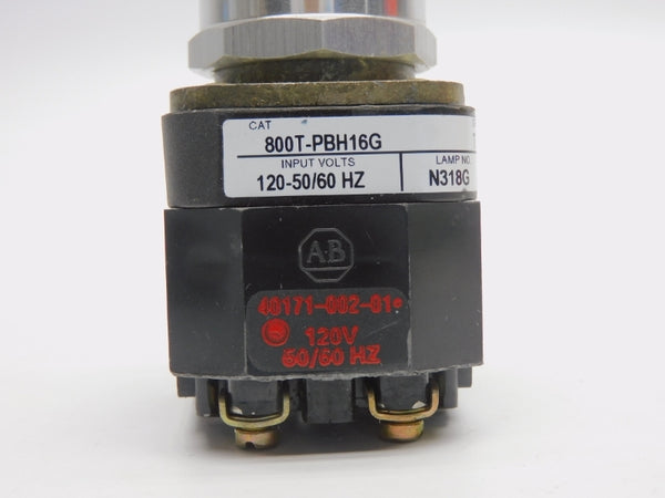 ALLEN BRADLEY 800T-PBH16G SER. T 120V NSNP