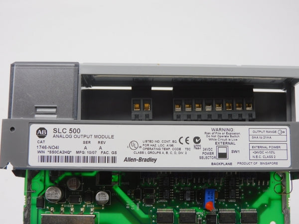 ALLEN BRADLEY 1746-NO4I SER. A REV. A 24VDC NSNP