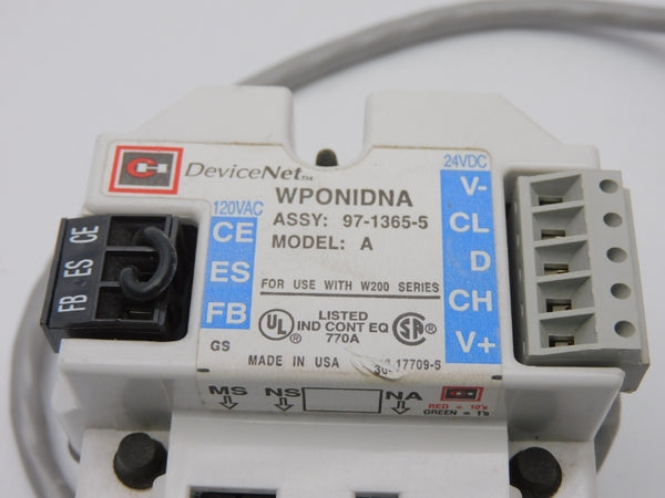 CUTLER HAMMER WPONIDNA 97-1365-5 120VAC UNMP