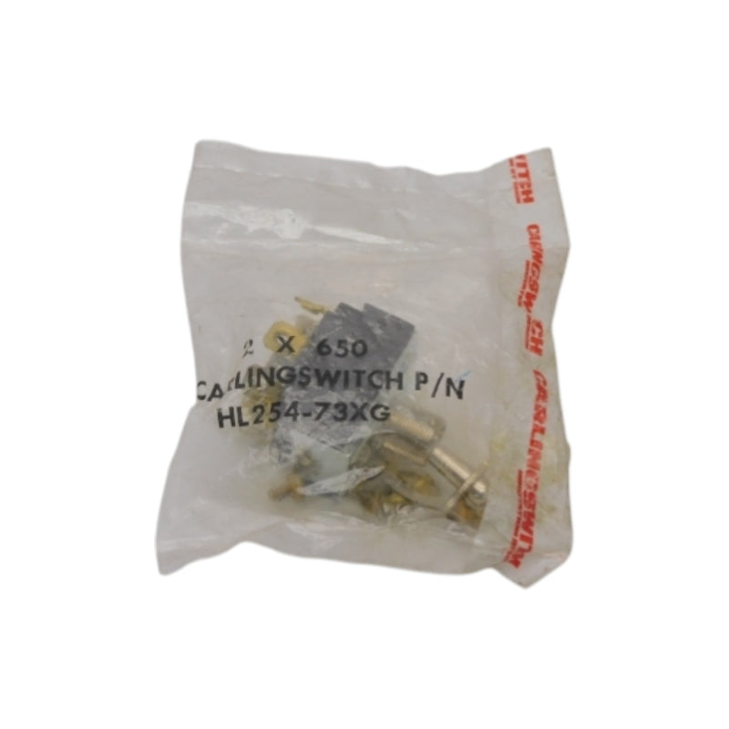 CARLING SWITCH HL254-73XG 2X650 250VAC 10A NSMP
