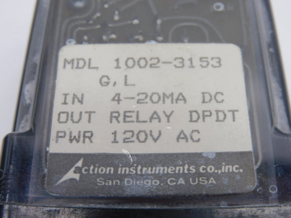 ACTION INSTRUMENTS 1002-3153 120VAC UNMP