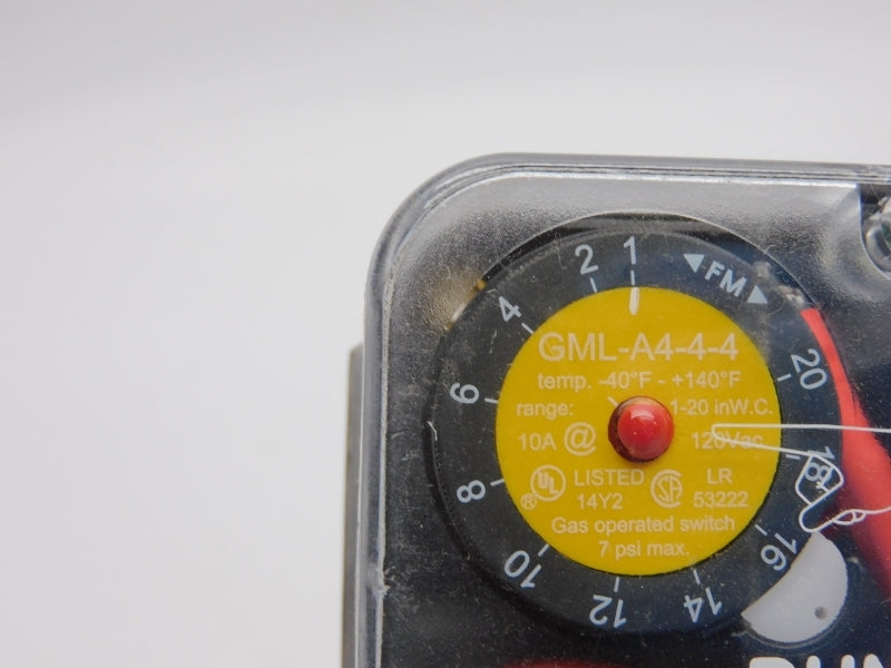 DUNGS GML-A4-4-4 120VAC 10A 7PSI NSNP