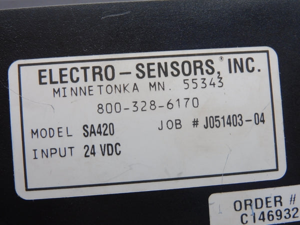 ELECTRO-SENSORS SA420 24VDC NSNP