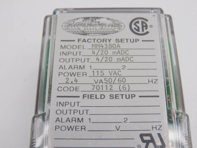 MIGHTY MODULE MM4380A 115VAC 4/20MADC NSNP