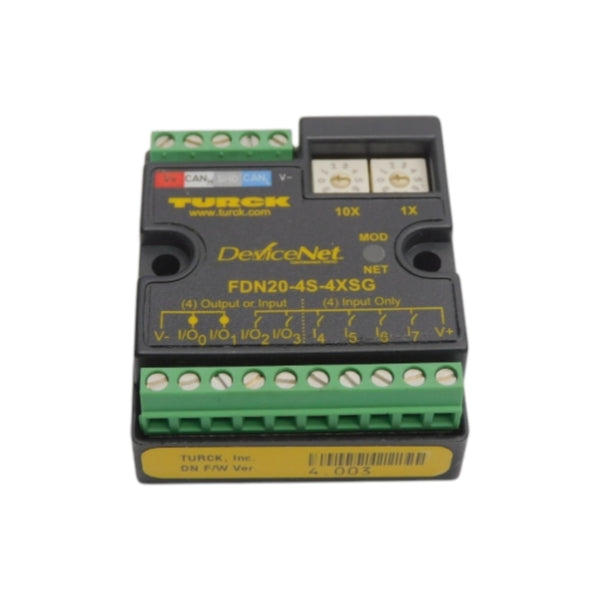 TURCK FDN20-4S-4XSG F/W 4.003 18-26VDC 0.7A NSNP