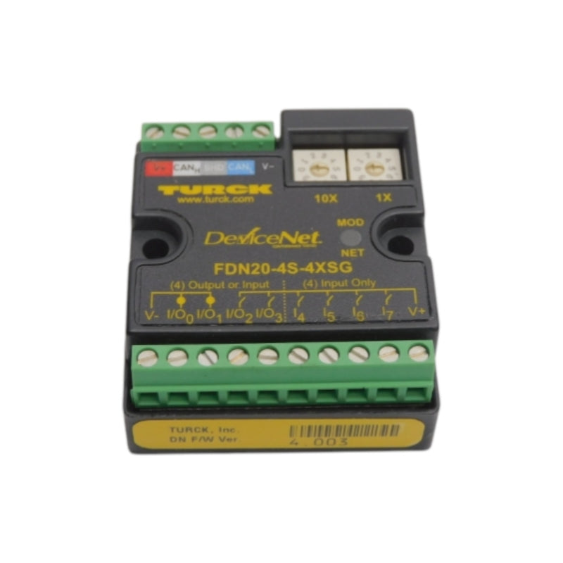 TURCK FDN20-4S-4XSG F/W 4.003 18-26VDC 0.7A NSNP