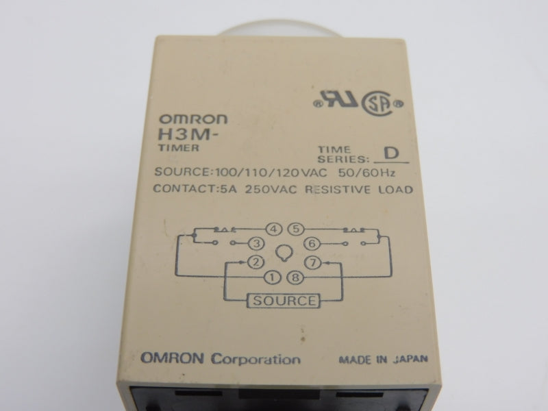 OMRON H3M SER. D 100/110/120VAC 5A NSNP