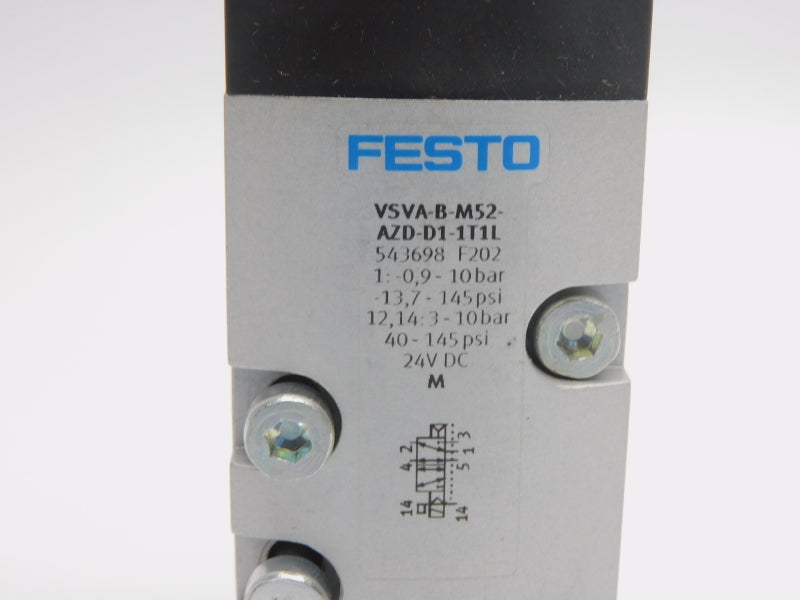 FESTO VSVA-B-M52-AZD-D1-1T1L 543698 24VDC 40-145PSI NSMP