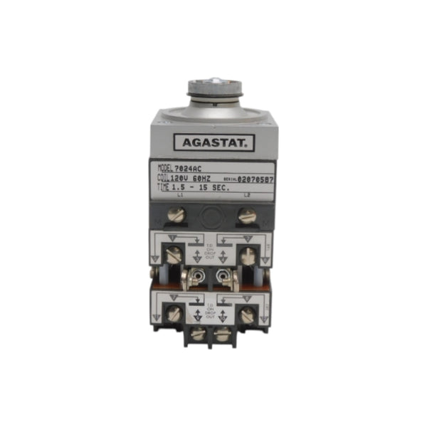 AGASTAT 7024AC 120V 1.5-15S (AS PICTURED)(NO KNOB) NSNP