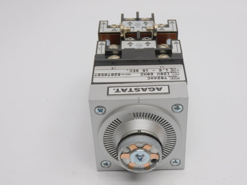 AGASTAT 7024AC 120V 1.5-15S (AS PICTURED)(NO KNOB) NSNP