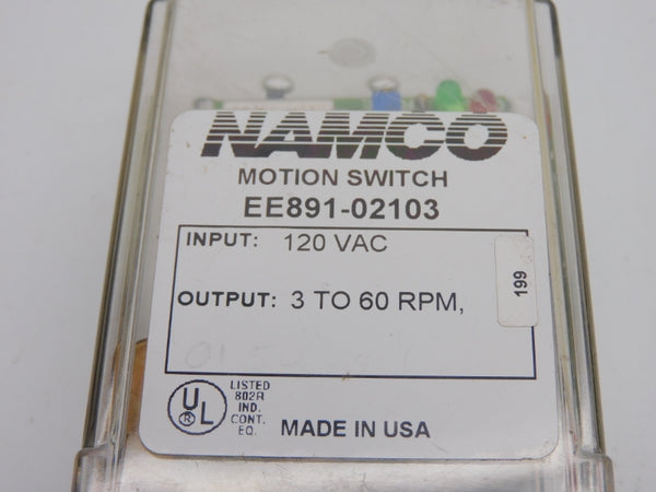 NAMCO CONTROLS EE891-02103 120VAC 5A 3-60RPM UNMP