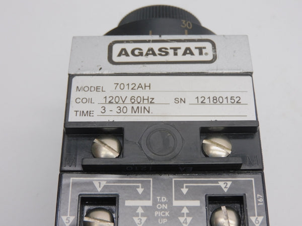 AGASTAT 7012AH 120V 3-30M (AS PICTURED) NSNP