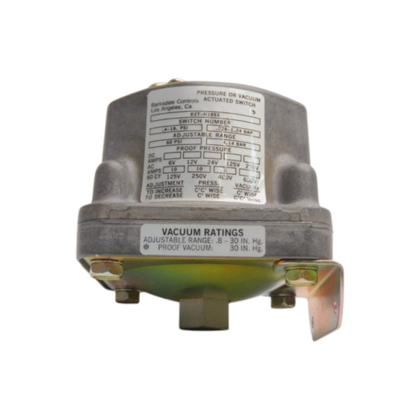 BARKSDALE CONTROLS D2T-H18SS 480V 10A .4-18PSI NSNP