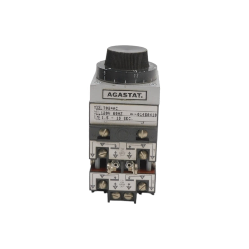 AGASTAT 7024AC 120V 1.5-15S (AS PICTURED) NSNP