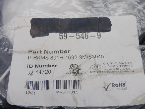 TURCK P-RKMS891H-1692-9M/S3045 U2-14720 NSMP