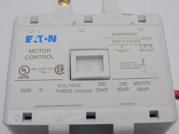 EATON A200M3CAC 110/120V (AS IS) UNMP