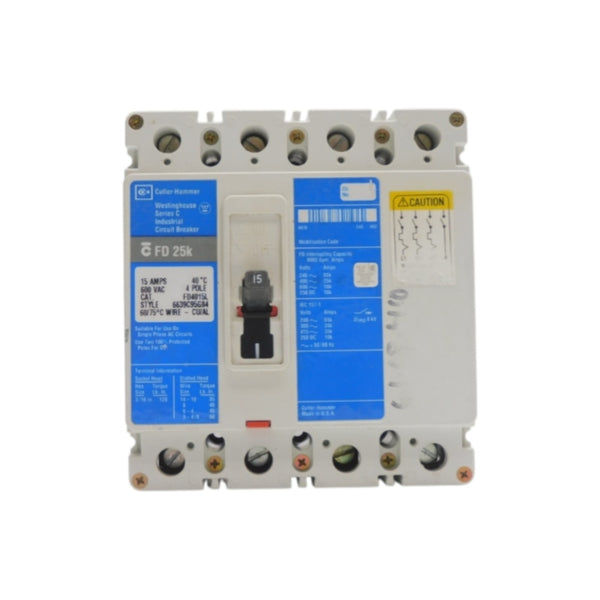 CUTLER HAMMER FD4015L SER. C 600VAC 15A NSNP