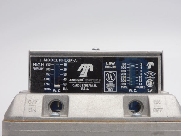ANTUNES CONTROLS RHLGP-A 10-50"W.C. NSNP