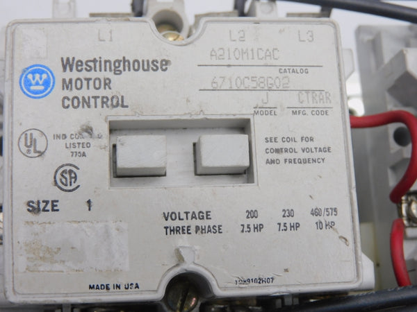 WESTINGHOUSE A210M1CAC 110/120V UNMP