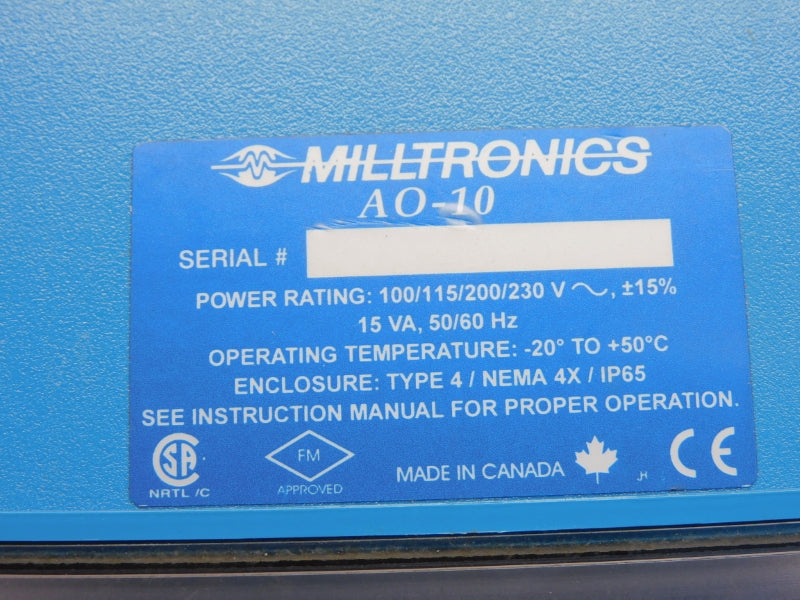 MILLTRONICS AO-10 230V UNMP