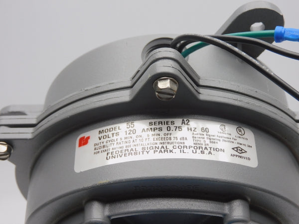 FEDERAL SIGNAL 55 SER. A2 120V 0.75A NSNP