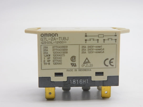 OMRON G7L-2A-TUBJ 12VDC 25A UNMP