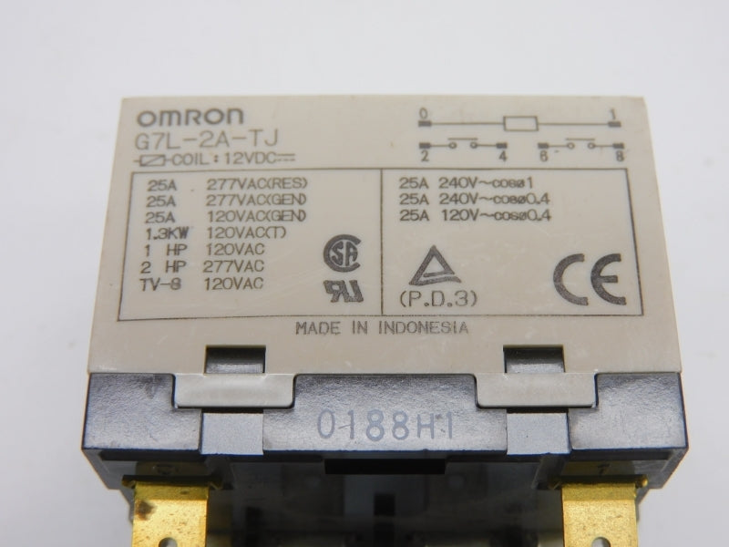 OMRON G7L-2A-TJ 12VDC 25A UNMP