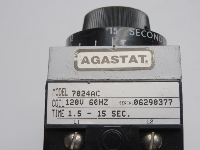 AGASTAT 7024AC 120V 1.5-15S NSNP