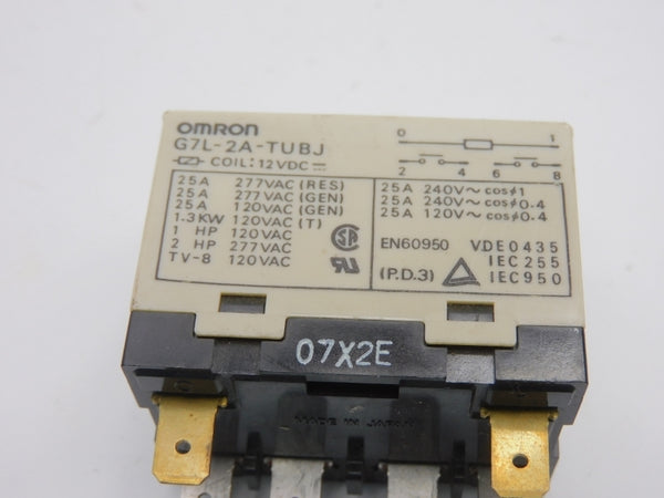 OMRON G7L-2A-TUBJ 12VDC 25A (AS PICTURED) UNMP