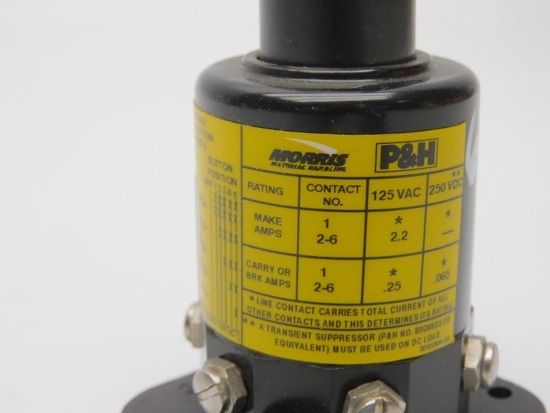 P&H MORRIS 100E4537-2 250VDC 2-6A NSNP