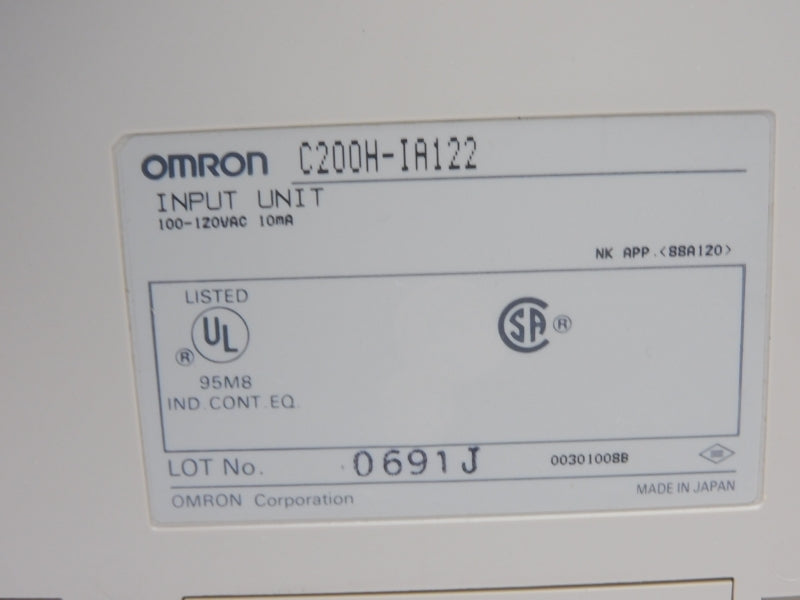 OMRON C200H-IA122 100-120VAC (NO DOOR) NSMP
