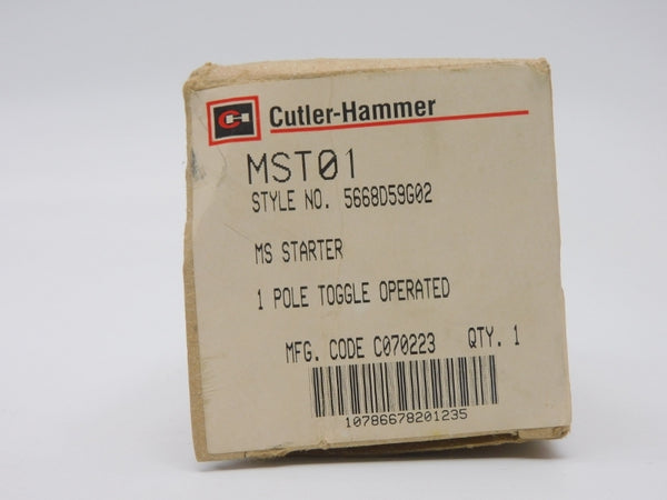 CUTLER HAMMER MST01 115-277VAC NSMP