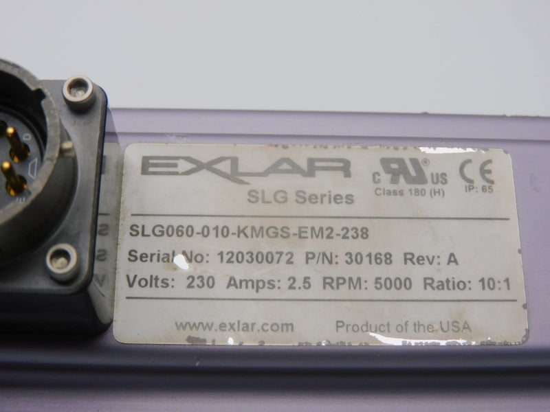EXLAR SLG060-010-KMGS-EM2-238 30168 REV. A 230V 2.5A NSNP