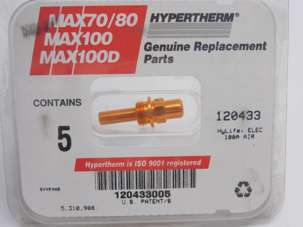 HYPERTHERM 120433 100A (PKG OF 5) NSMP
