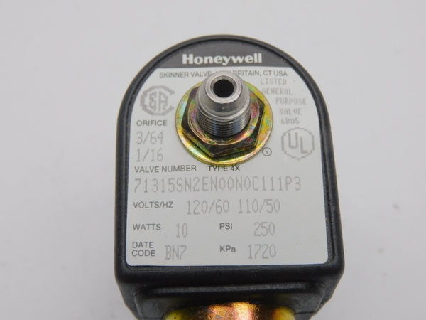 HONEYWELL 71315SN2EN00N0C111P3 110/120V 250PSI 1/16" NSMP