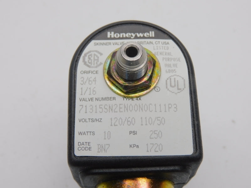 HONEYWELL 71315SN2EN00N0C111P3 110/120V 250PSI 1/16" NSMP