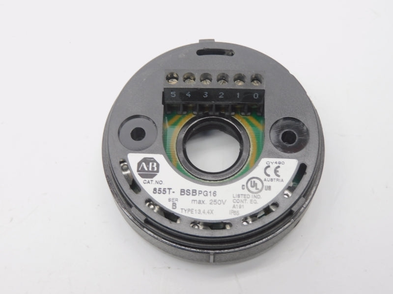 ALLEN BRADLEY 855T-BSBPG16 SER. B 250V UNMP