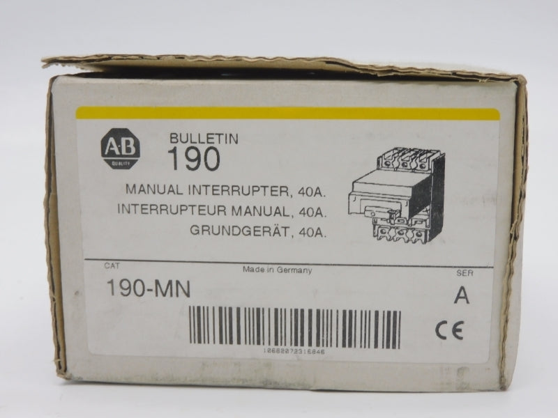 ALLEN BRADLEY 190-MN SER. A 40A (WH/YL) NSMP