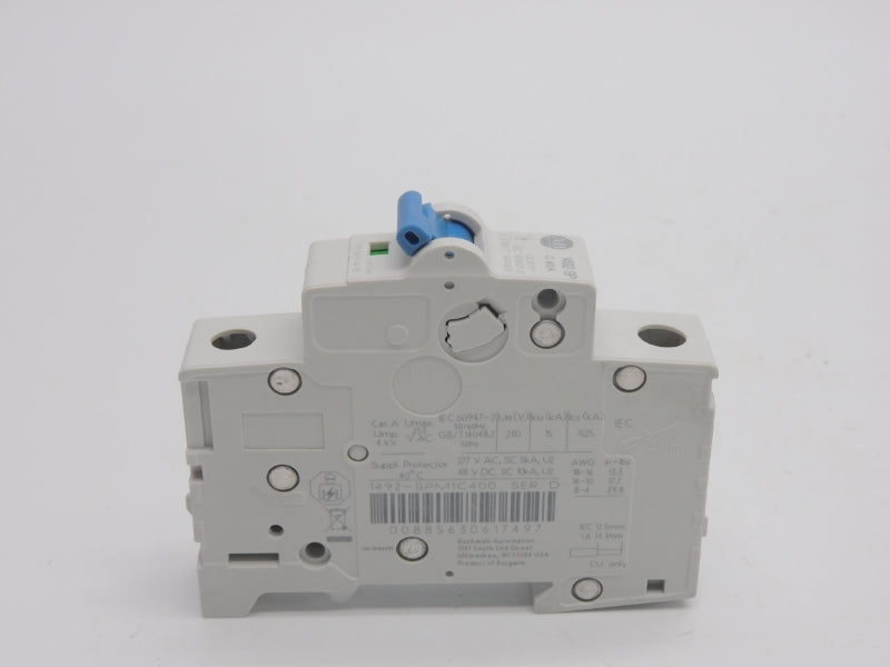 ALLEN BRADLEY 1492-SPM1C400 SER. D 277VAC 40A NSNP