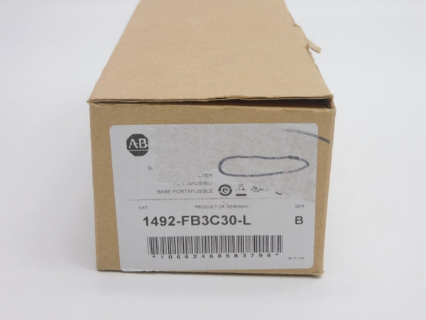 ALLEN BRADLEY 1492-FB3C30-L SER. B 600V 30A (PKG OF 4) (BR/WH) NSMP