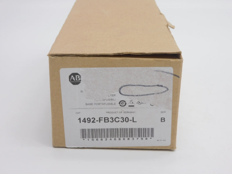ALLEN BRADLEY 1492-FB3C30-L SER. B 600V 30A (PKG OF 4) (BR/WH) NSMP