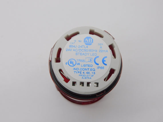 ALLEN BRADLEY 854J-24TL4 SER. A 24V (WH) NSMP