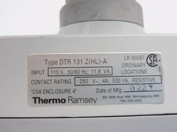 THERMO RAMSEY DTR131Z(L)-A 115VAC 4A NSNP