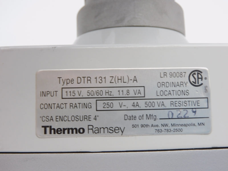 THERMO RAMSEY DTR131Z(L)-A 115VAC 4A NSNP
