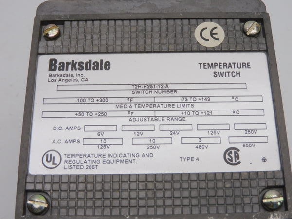 BARKSDALE T2H-H251-12-A 480V 10A NSNP