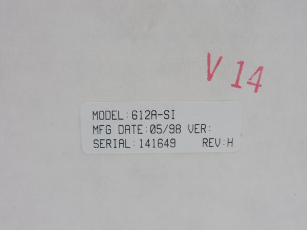 TOTAL CONTROL 612A-SI REV. H NSMP