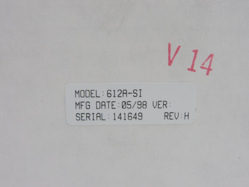 TOTAL CONTROL 612A-SI REV. H NSMP